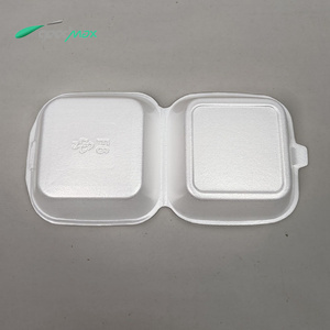 Thực phẩm cấp dùng một lần tái chế bọt nhựa vỏ sò Take-out Hộp Ăn Trưa <span class=keywords><strong>Hamburger</strong></span> gà vuông <span class=keywords><strong>container</strong></span> thực phẩm - Product Image 3
