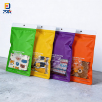 Sac refermable de luxe personnalisé avec fenêtre transparente, étanche et imprimé, pour l'emballage des chaussettes