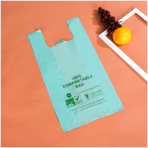 Bolsa de Plástico para Camisetas con Diseño de Hojas Verdes, Impresa con Logotipo OEM, para Tiendas Minoristas, Compras, Empaquetado, Venta al por Mayor - Product Image 3