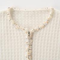 Cardigan en cachemire à col rond - Manteau tricoté 100 % cachemire avec fermeture éclair - Pulls d'hiver surdimensionnés de luxe, doux et de qualité supérieure