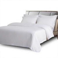 Parure de lit d'hôtel quatre pièces en fibres synthétiques brossées, qualité supérieure, draps doux lavés, housses de couette, linge de lit partagé