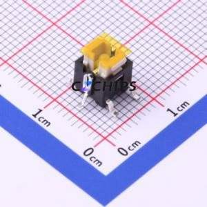 K6-6275S01 Tactile Switch SMD,6x6mm Switch ( Operating Force: 1.6N )( Mounting Type: Vertical Mount )( Switch Length: 6mm ) - Product Image 1