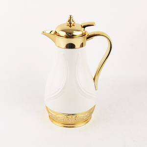 กระติกน้ำสุญญากาศแบบมีฉนวนกันความร้อน Mayflower ขนาด 1 ลิตร  วัสดุพลาสติกและแก้ว  แบบเติมได้  ทรงอาหรับ  สำหรับใส่ชา  <span class=keywords><strong>กาแฟ</strong></span>  น้ำร้อน - Product Image 1