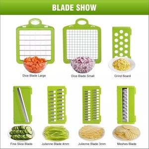 Manual Hand Fruits and <b>Vegetable</b> Cutter All in One 12 in 1 <b>Vegetable</b> Food <b>Chopper</b> Durable Kitchen Accessories <b>Vegetable</b> Cutter - Product Image 3