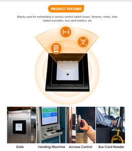 Lector de Tarjetas IC RD005 IP65 DC5V 1A Compatible con Identificación NFC, Incluyendo Tarjetas Compatibles con la Serie <span class=keywords><strong>Mifare</strong></span>, Escáner de Códigos QR - Product Image 4