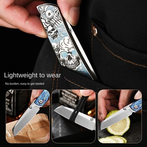 <span class=keywords><strong>Couteau</strong></span> EDC en alliage de titane PioneerEDC Gr5 & M390, haute dureté, <span class=keywords><strong>couteau</strong></span> tactique multifonctionnel portable pour la survie en plein air - Product Image 4