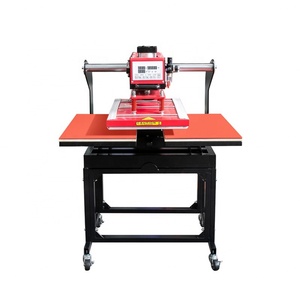 เครื่องรีดร้อนกึ่งอัตโนมัติ ขนาด 24x16 นิ้ว แบบสองโต๊ะทำงาน สำหรับงานพิมพ์ลายบนผ้า - Product Image 1