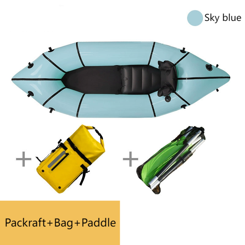 Sky Blue Packraft+Bag+Paddle