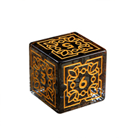 Vente en gros usine : Ensemble de dés DND en pierres précieuses à motif gris (D6, D20, D10, D12) pour RPG Dungeons and Dragons