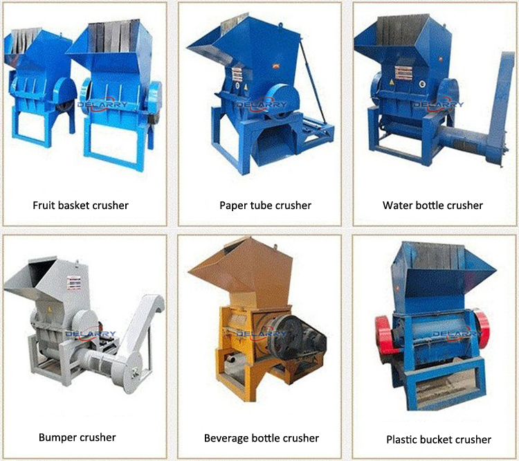 Automatic Industrial Long Plastic Pipe Crusher Vegetable Basket Crushing Machine Shredder