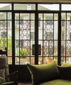 Pintu lengkungan aluminium dekoratif dengan kaca berwarna - Product Image 4