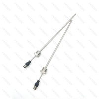 Sensor de Temperatura PT100 de Alta Precisión, 4 Hilos, Clase A, con Conector de Plástico M12