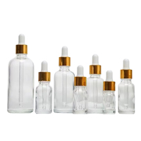Flacon compte-gouttes en bambou naturel, esthétique, durable, écologique, sans plastique, en verre givré