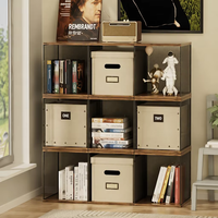 Support d'album en vinyle en bois design cube, boîte de rangement empilable pour disques Star Records, présentoir pour salle de musique à domicile