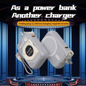 พาวเวอร์แบงค์ความจุสูง 10000mAh ชาร์จเร็ว 22.5W ช่องเสียบคู่ พร้อมที่ชาร์จไร้สายแม่เหล็ก - Product Image 5