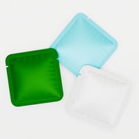 Emballage de sachet en aluminium avec fermeture à trois côtés, imprimé sur mesure, pour poudre