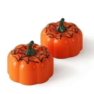 Bougies LED sans flamme classiques en gros, alimentées par piles CR2032, bougies LED citrouille pour décoration d'Halloween - Product Image 1