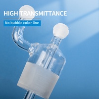 Spécialement produire fondu clair laboratoire veste tube cylindrique quartz verre boule tube réacteur de quartz
