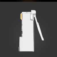 Connecteur modulaire Ethernet blindé RJ45 8 broches, double blindage, fiche mâle 8P8C STP FTP Cat6a, haute précision, durable, montage sur panneau
