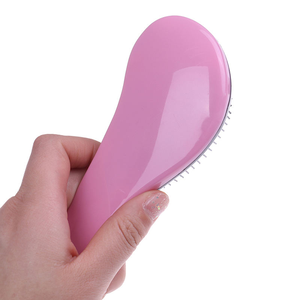Brosse à cheveux démêlante pour femmes, poils humides/secs, poignée en plastique, peigne portable. - Product Image 3