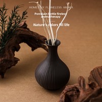 Bouteille décorative en céramique Dragon Willow sans flamme pour aromathérapie, idéale pour hôtels, gîtes et maisons, pour une ambiance fraîche.