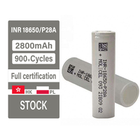 Batterie lithium-ion rechargeable Molicel INR18650 P28A 18650 2800mAh 3.6V à décharge élevée pour robot, jouet, station d'alimentation