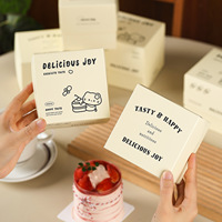 Contenant en papier pour pâtisserie à emporter, idéal pour mini-mousse, pâtisseries françaises et petites portions de desserts délicats