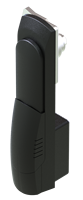 Serrure à poignée pivotante Yeeka 1116 noire en acier inoxydable avec corps et poignée en PA pour racks de serveurs et armoires industrielles