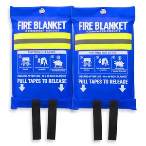 EN1869:2019 acil yangın geciktirici koruma ısı yalıtımı yanmaz fiberglas yangın battaniyesi