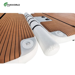 New Inflatable Dock Pad Dock trạm với tếch bề mặt máy bay phản lực trượt tuyết Dock nổi nền tảng với thang bán - Product Image 4