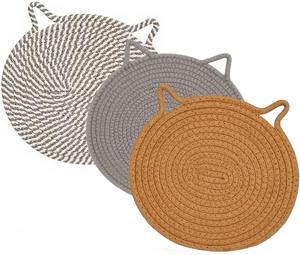 Almohadillas Resistentes al Calor para Cocina, Juego de Posavasos Grandes con Orejas de Gato, Alfombrillas para Platos Calientes para Encimeras de Cocina - Product Image 1