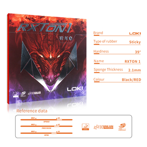 Gomma da Tennistavolo Economica Personalizzata Loki Rxton 1 Approvata ITTF Racchetta da Ping Pong in Gomma ad Alta Densità Kunlun - Product Image 6