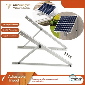 Support triangulaire réglable en acier zingué, épaisseur 3 mm, structure standard pour montage - Product Image 3