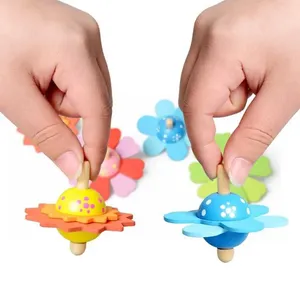 Giocattolo Educativo Montessori per Bambini, Trottola in Legno Ecologica per <span class=keywords><strong>2</strong></span>-4 Anni e 5-7 Anni, Sviluppo Sensoriale e Decompressione - Product Image 6
