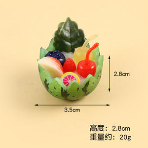 Modelo de batido de frutas en miniatura simulado, juguete de comida, colgante de frutas <span class=keywords><strong>para</strong></span> hielo raspado, juguete de comida hecho a mano DIY - Product Image 6