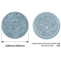Mangeoire lente en silicone écologique 2 en 1 tapis à lécher pour chien bol Mars bols de nourriture pour animaux de compagnie bol pour chien mangeoire lente