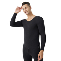 Nouvel ensemble de sous-vêtements thermiques épais pour homme en coton/élasthanne, à manches longues, lavable à la main, pour l'hiver