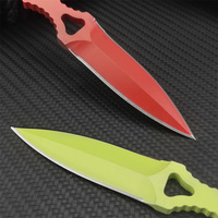 176 extérieur tactique lame fixe survie chasse couteau 440C acier lance Point Kydex caoutchouc gaine bricolage Camping cadeaux