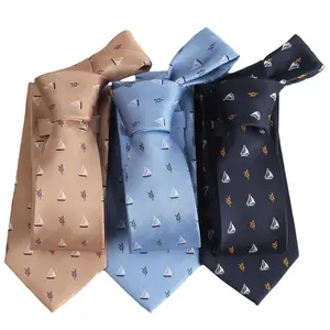 Low MOQ High Quality Silk Novelty Jacquard Embroidered Ties Manufacturer 100% Silk Necktie For Men Formal Party