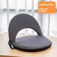 Coussin de siège pliant avec support dorsal, chaises de sol pliantes, coussin de siège de stade inclinable réglable pour le camping en plein air