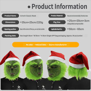 Masques amusants classiques, gants, accessoires pour bals masqués, couvre-chefs pour diffusion en direct transfrontalière, accessoires de spectacle de Noël de la Grange - Product Image 2