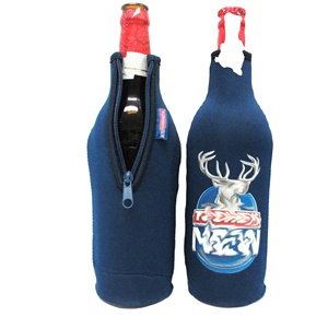 RYO 750ml Neoprene Insulated Thermal Wine <b>Bottle</b> Sleeve Cooler with Zipper Waterproof Foldable Portable Outdoor Use Glued Base - Product Image 1