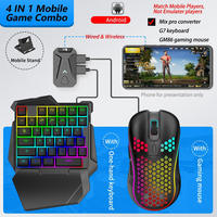 Gamwing Mix Pro Clavier et Souris Sans Fil RGB 4-en-1 pour Jeux Mobiles - Pack Combo