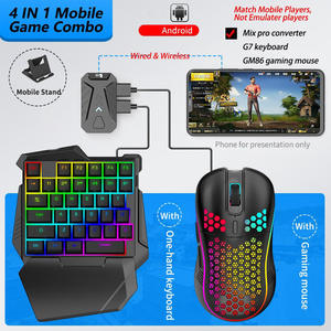 ชุดคีย์บอร์ดและเมาส์ไร้สาย Gamwing Mix Pro RGB 4 in 1 สำหรับเล่นเกมมือถือ - Product Image 4