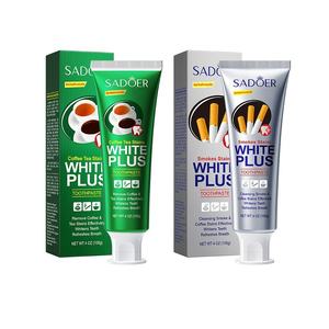 OEM/ODM disponible SADOER Dentifrice blanchissant et haleine fraîche pour éliminer les taches de fumeur, café et tabac - Product Image 1