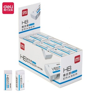 Deli Eraser 7532 White Rectangle Block For Study Students Correction - Product Image 1
