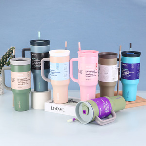Kustom untuk cangkir 40Oz dengan pegangan baja tahan karat Mug perjalanan Tumbler Bicchiere Isolato Vaso Aislado Gobelet isotermme - Product Image 1