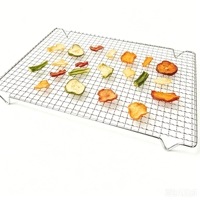 Grille de refroidissement en acier inoxydable 304/201 de qualité alimentaire, 60x40 cm, en fil métallique épaissi, pour boulangerie, pain, gâteaux, barbecue