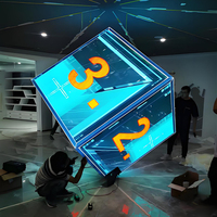 Écran LED personnalisé en forme de cube Cube magique Panneau électronique étanche Affichage LED extérieur intérieur publicitaire créatif