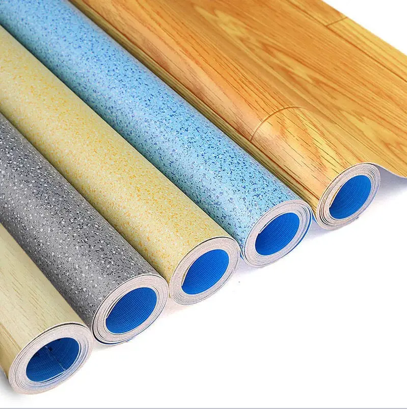 2.0 mm PVC colorful commercial vinyl pvc flooring roll linoleum flooring rolls stone marble pvc roll
